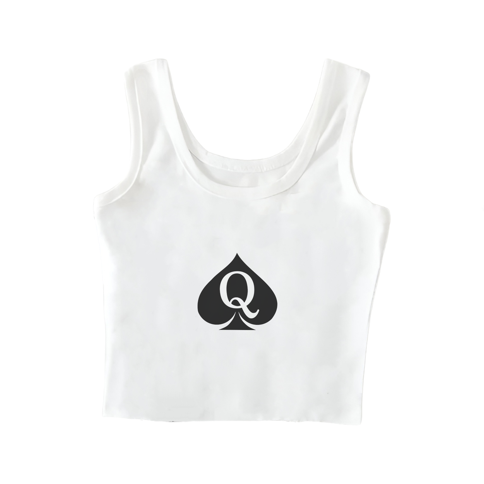 Crop Top Crochet - Damskie podwójnie ocieplane topy typu tank