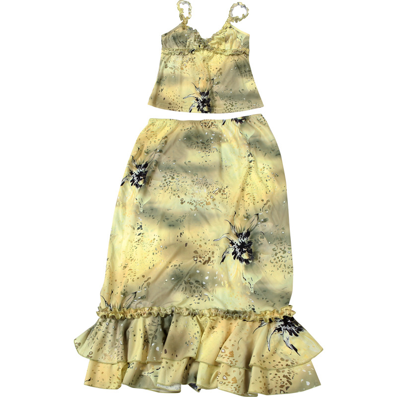 Damski Zestaw Sukienkowy 2-czę – Midi Skirt Floral recenzja i cena