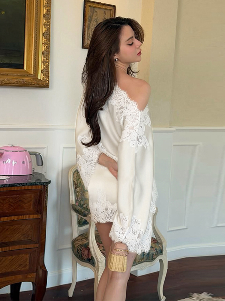 Elegancki damski komplet: kosz – Blouse Off Shoulder recenzja i cena