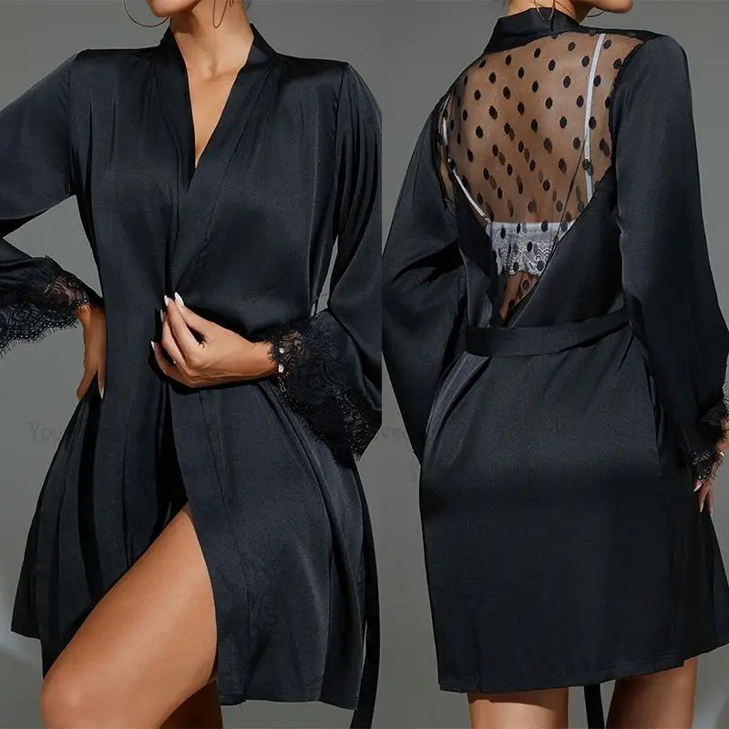 Krótkie kimono czarna przezroc – Kimono Sheer Floral recenzja i cena