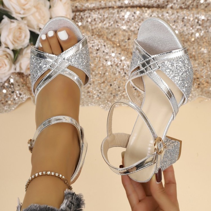 Damskie sandały na słupku, zło – Sandal Strappy Heeled recenzja i cena