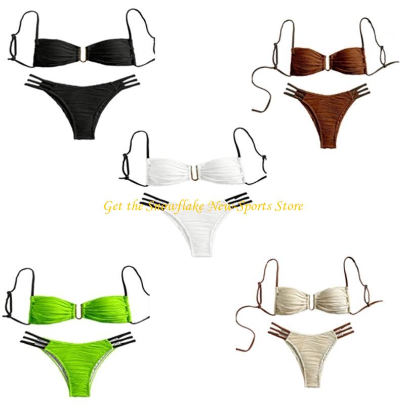 E56D Ruched Bandeau Kostium ką – Swimsuit Bikini Ruched recenzja i cena